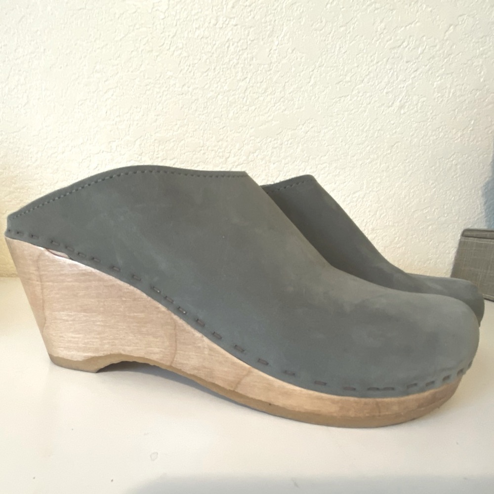 No.6 Store New School Clog on Wedge in Elephant